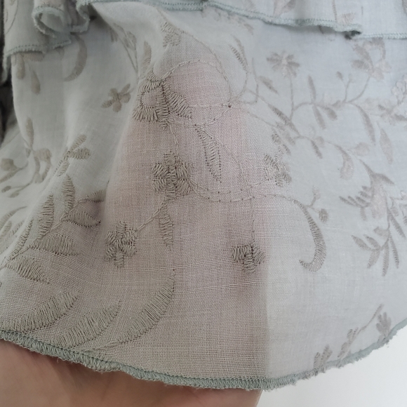 Zara embroidered top with ruffles - Picture 9 of 10